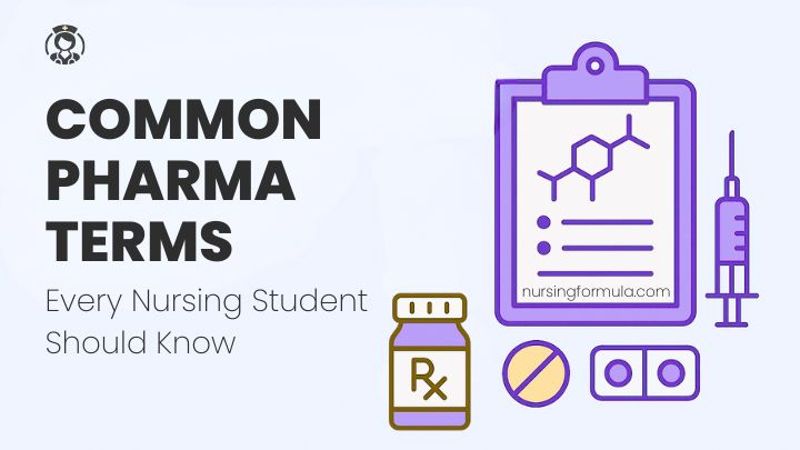 common pharmacology drug terms nursing student